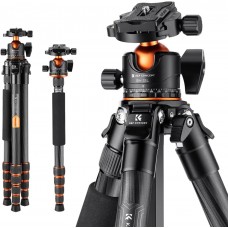 Carbon Fiber 5-Section Tripod Load Capacity 15kg A255C2+BH-36L