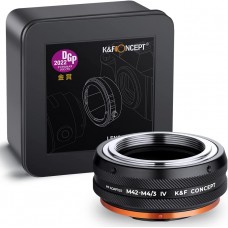 Manual lens adapter ring IV generation M42-M4/3