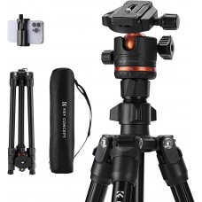 70 inch Lightweight Travel Tripods Load Capacity 8kg K234A3+BH-36