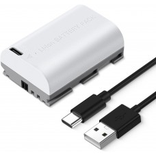LP-E6NH (1 Batteries) Battery with 2600mAh Capacity and Type-C Fast Charging